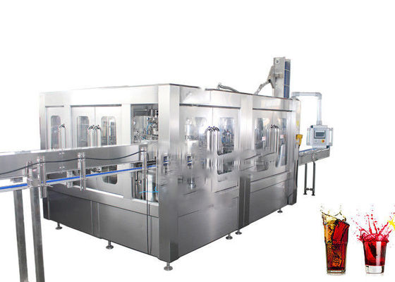 500 मिलीलीटर की बोतल 3.5KW 3 में 1 रोटरी सॉफ्ट ड्रिंक बॉटलिंग मशीन